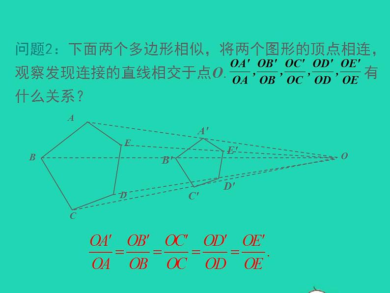 2022九年级数学上册第22章相似形22.4图形的位似变换第1课时位似图形课件新版沪科版05