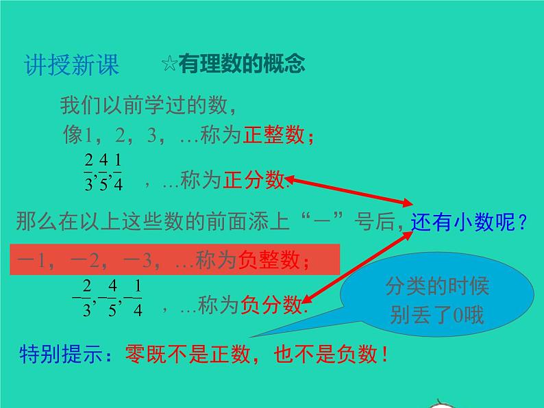 2022七年级数学上册第1章有理数1.1正数和负数第2课时有理数的分类同步课件新版沪科版第5页