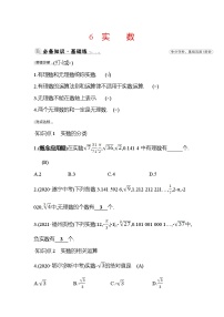 北师大版八年级上册6 实数课时训练