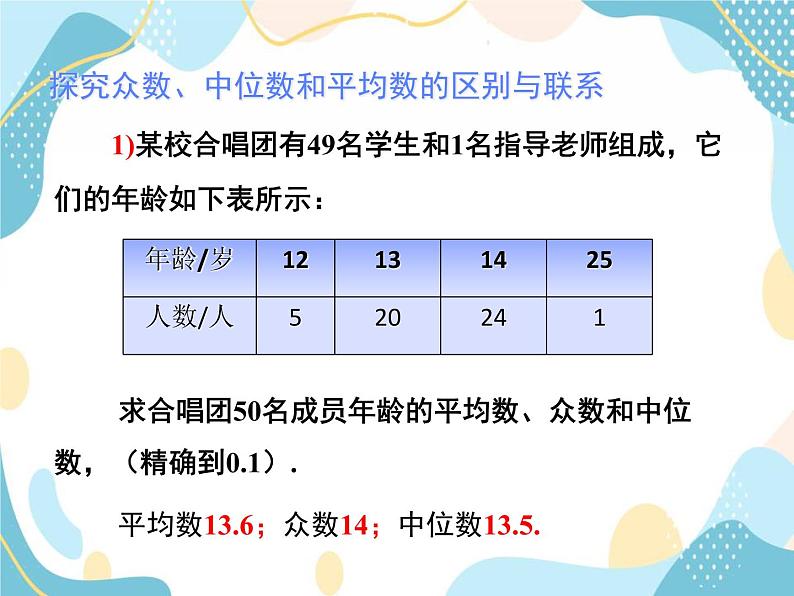 青岛版八年级数学上册 4.3众数  教学课件(共24张PPT)08