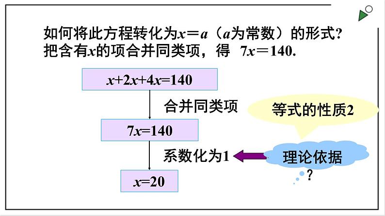 人教七上数学3.2《解一元一次方程（一）》第1课时 合并同类项 课件07