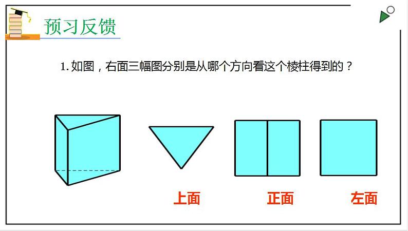 人教七上数学4.1.1《立体图形与平面图形》第2课时 从不同方向看立体图形和立体图形的展开图 课件+同步练习03