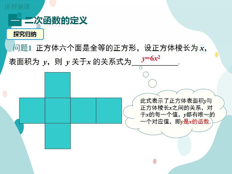 21.1二次函数（课件ppt）九年级上册数学教材教学（沪科版）05