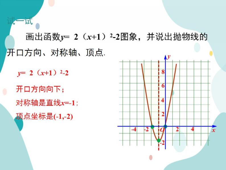 21.2.2 第3课时 二次函数y=a(x+h)2+k的图象和性质（课件ppt）九年级上册数学教材教学（沪科版）08