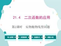 初中数学21.4 二次函数的应用优质课教学课件ppt