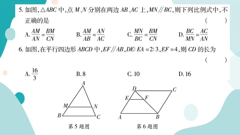 22.2.1 用平行线判定三角形相似（课件ppt）九年级上册数学教辅作业（沪科版）05