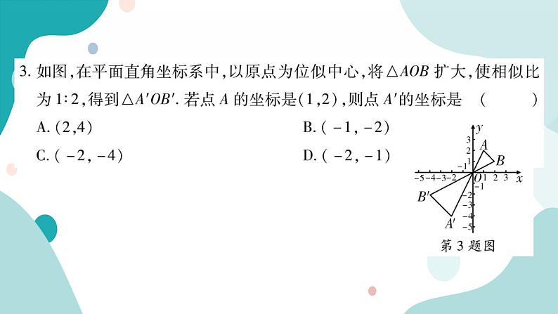 22.4.2 平面直角坐标系中图形的位似变换（课件ppt）九年级上册数学教辅作业（沪科版）05