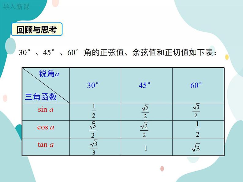 23.1.2 第2课时 互余两角的三角函数值（课件ppt）九年级上册数学教材教学（沪科版）03