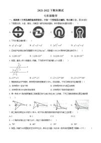 辽宁省沈阳市浑南区2021-2022学年七年级下学期期末数学试题(word版含答案)