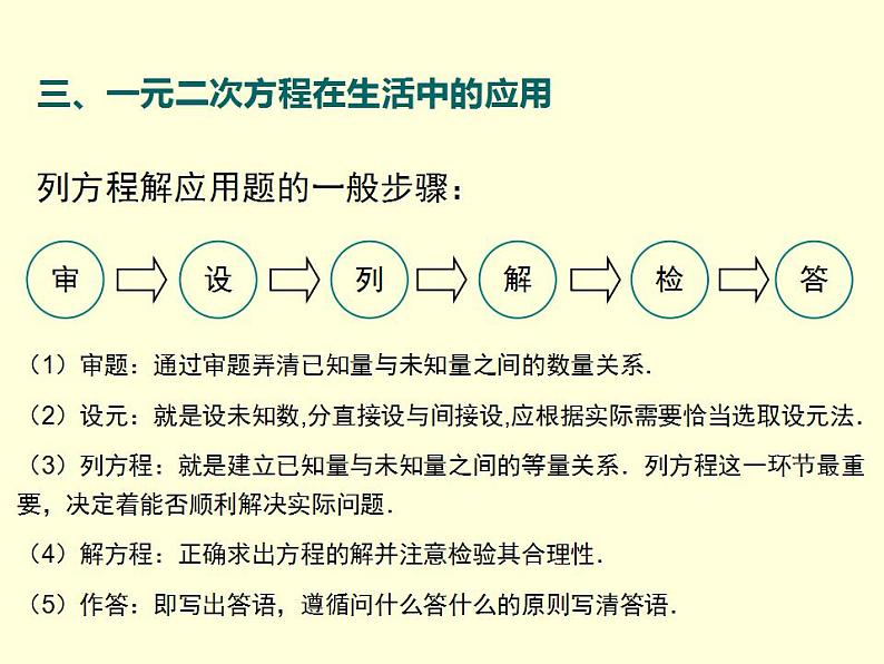 第2章 一元二次方程 小结与复习(湘教版九年级数学上册课件)第5页