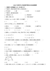 海南省省直辖县级行政单位临高县2021-2022学年九年级上学期期末数学试题(word版含答案)