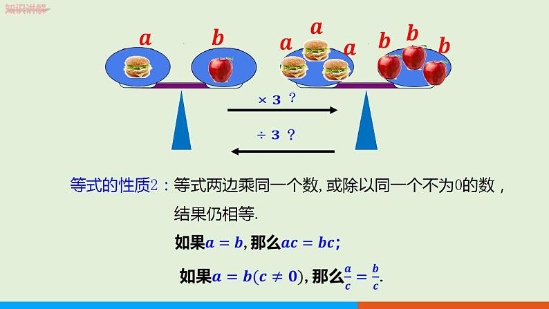 人教版七年级数学上册 3.1.2 等式的性质 教学课件第7页