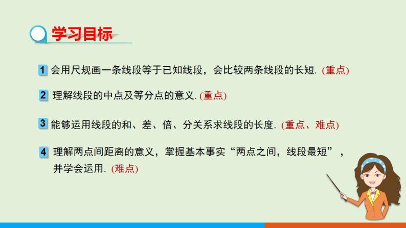 人教版七年级数学上册 4.2  直线、射线、线段（ 第2课时） 教学课件02