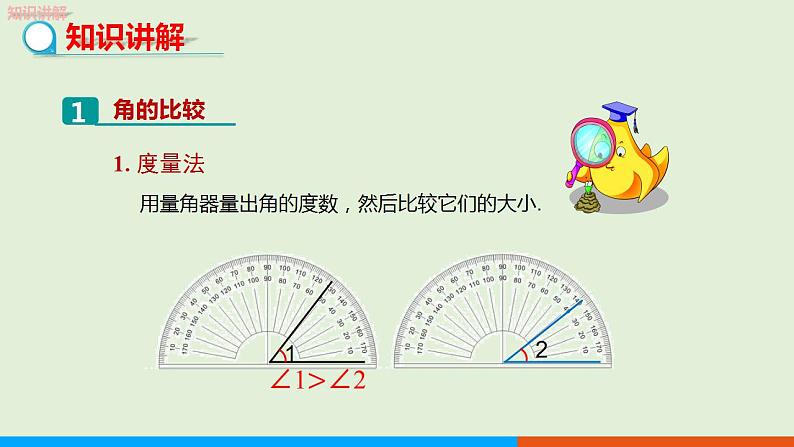 人教版七年级数学上册 4.3 第2课时  角的比较与运算 教学课件第5页