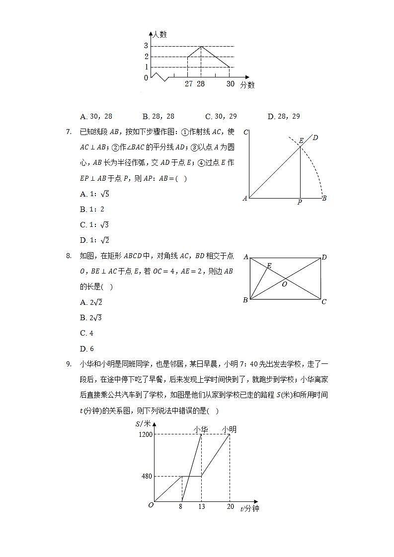 2021-2022学年山东省德州市德城区八年级（下）期末数学试卷（Word解析版）第2页