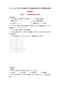 专题07 一次函数的图象与性质-2021-2022学年八年级数学上册期末综合复习专题提优训练（苏科版）