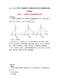 专题09 一次函数与几何问题的综合应用-2021-2022学年八年级数学上册期末综合复习专题提优训练（苏科版）