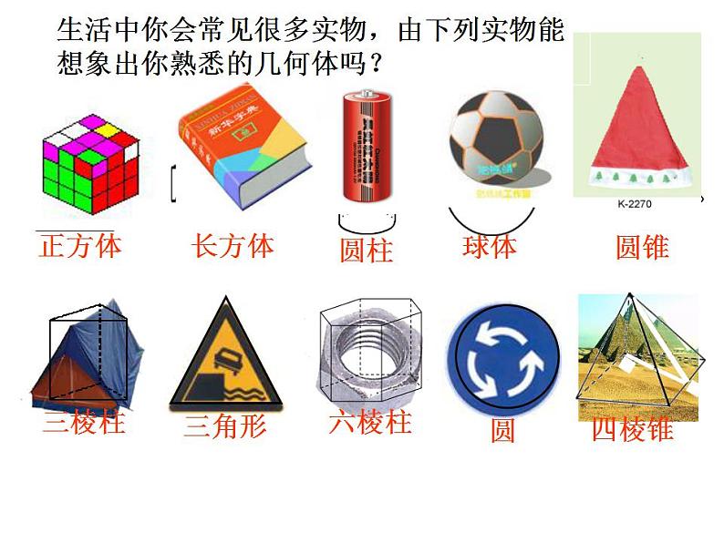 人教版七年级数学上册--4.1.2点、线、面、体-课件第4页