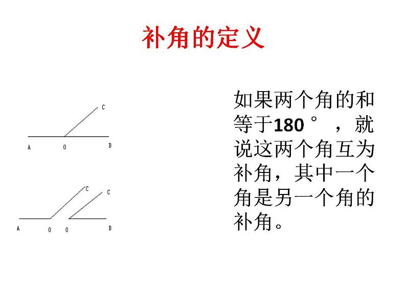 人教版七年级数学上册--4.3.3余角和补角-课件第3页
