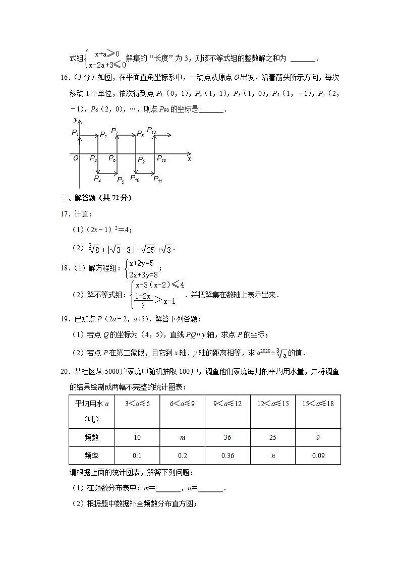 湖北省荆门市德艺南校2021-2022学年七年级下学期期末数学试卷(word版含答案)第3页