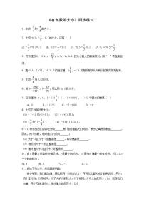 数学七年级上册1.3 有理数的大小课时练习