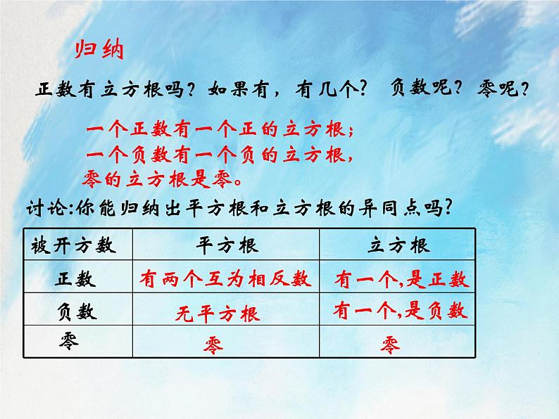 人教版（五四学制）7上数学 13.2 立方根 第一课时 课件+教案07