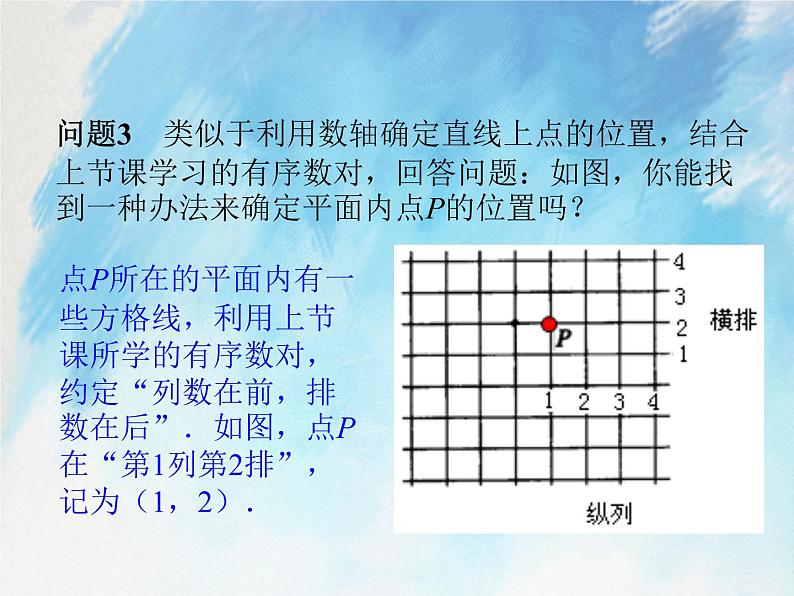 人教版（五四学制）7上数学 14.1.2 平面直角坐标系 课件第5页