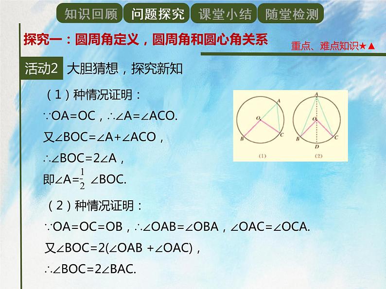 人教版（五四学制）9上数学 31.1.4 圆周角 第一课时 课件+教案07