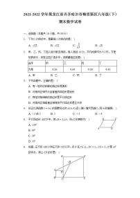 2021-2022学年黑龙江省齐齐哈尔市梅里斯区八年级（下）期末数学试卷（Word解析版）