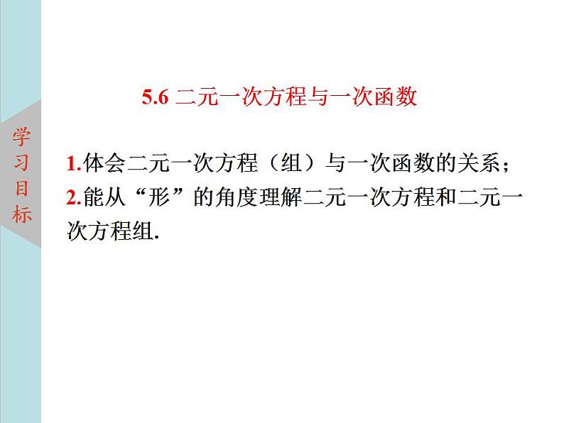 5.6二元一次方程与一次函数上课课件（共25张PPT)北师大版八年级数学上册教学同步精品课堂03