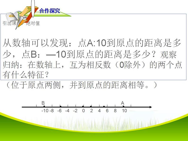 1.2.4　绝对值 第1课时说课课件　　2022—2023学年人教版数学七年级上册04