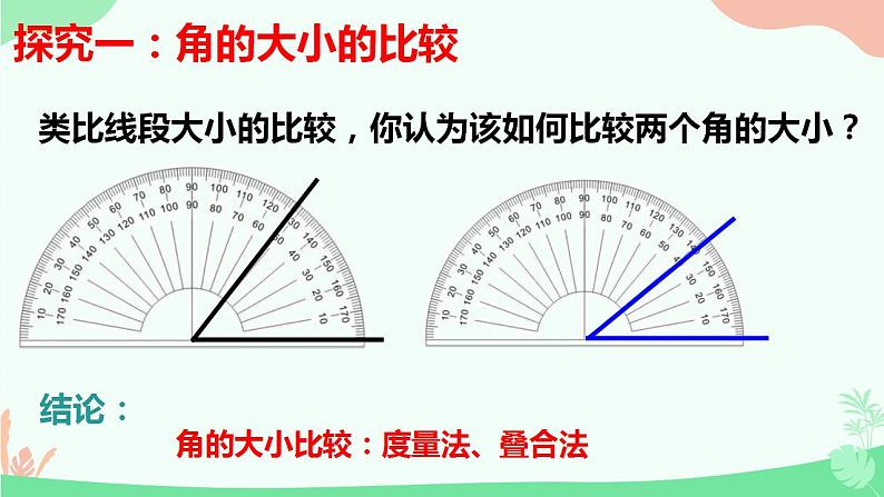 4.3.2角的比较与运算　课件　2022—-2023学年人教版数学七年级上册05