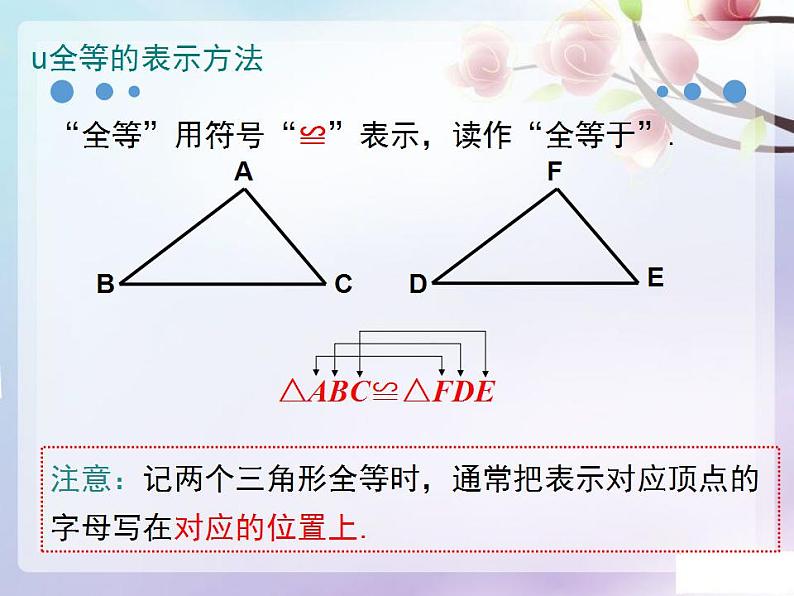 12.1全等三角形 课件2021-2022学年人教版八年级数学上册第6页