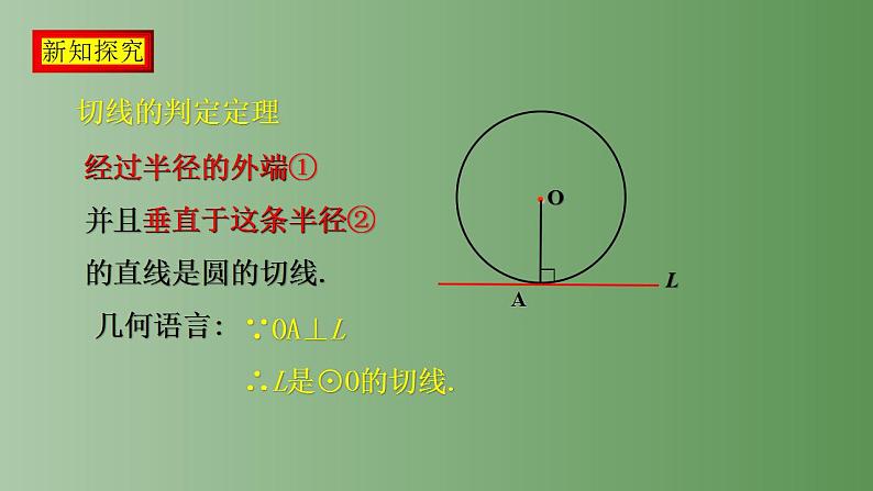 24.2.2直线和圆的位置关系（第二课时） 课件   2022-2023学年人教版九年级数学上册06