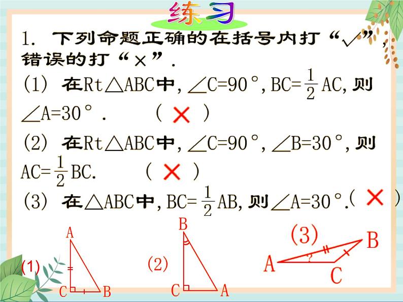 沪教版数学八上19.8《直角三角形的性质（2）》课件 第6页