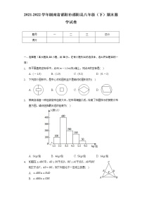 2021-2022学年湖南省邵阳市邵阳县八年级（下）期末数学试卷（Word解析版）