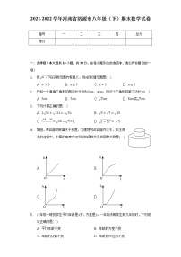 2021-2022学年河南省济源市八年级（下）期末数学试卷（Word解析版）