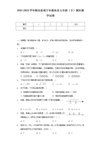 2021-2022学年湖北省咸宁市嘉鱼县七年级（下）期末数学试卷（Word解析版）