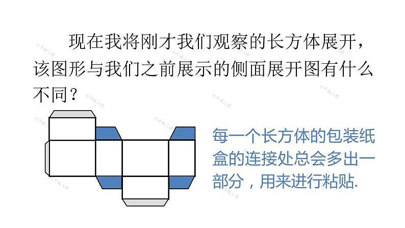 人教版七年级数学上册课件--4.4 课题学习 设计制作长方体形状的包装纸盒第7页