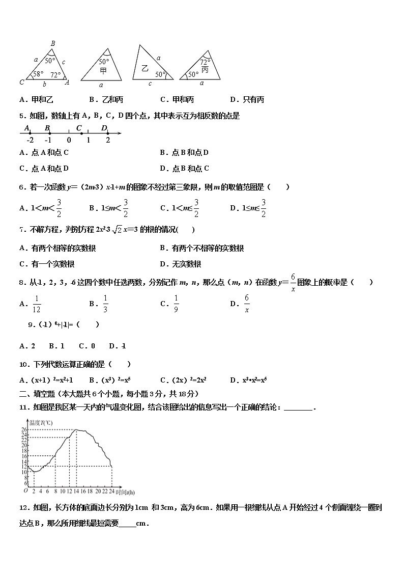2022年山东省滨州地区中考冲刺卷数学试题含解析第2页