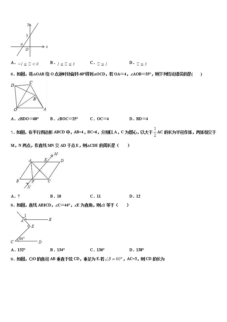 2022年山东省滨州市阳信县中考数学押题卷含解析第2页