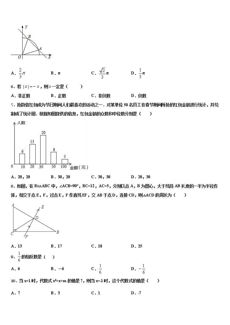 2022年山东省青岛市黄岛区重点达标名校中考数学模试卷含解析第2页