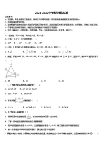 2022年山西省大同市名校十校联考最后数学试题含解析