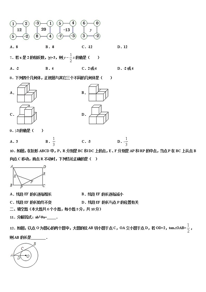2022年山东省寿光市现代中学中考数学五模试卷含解析第2页