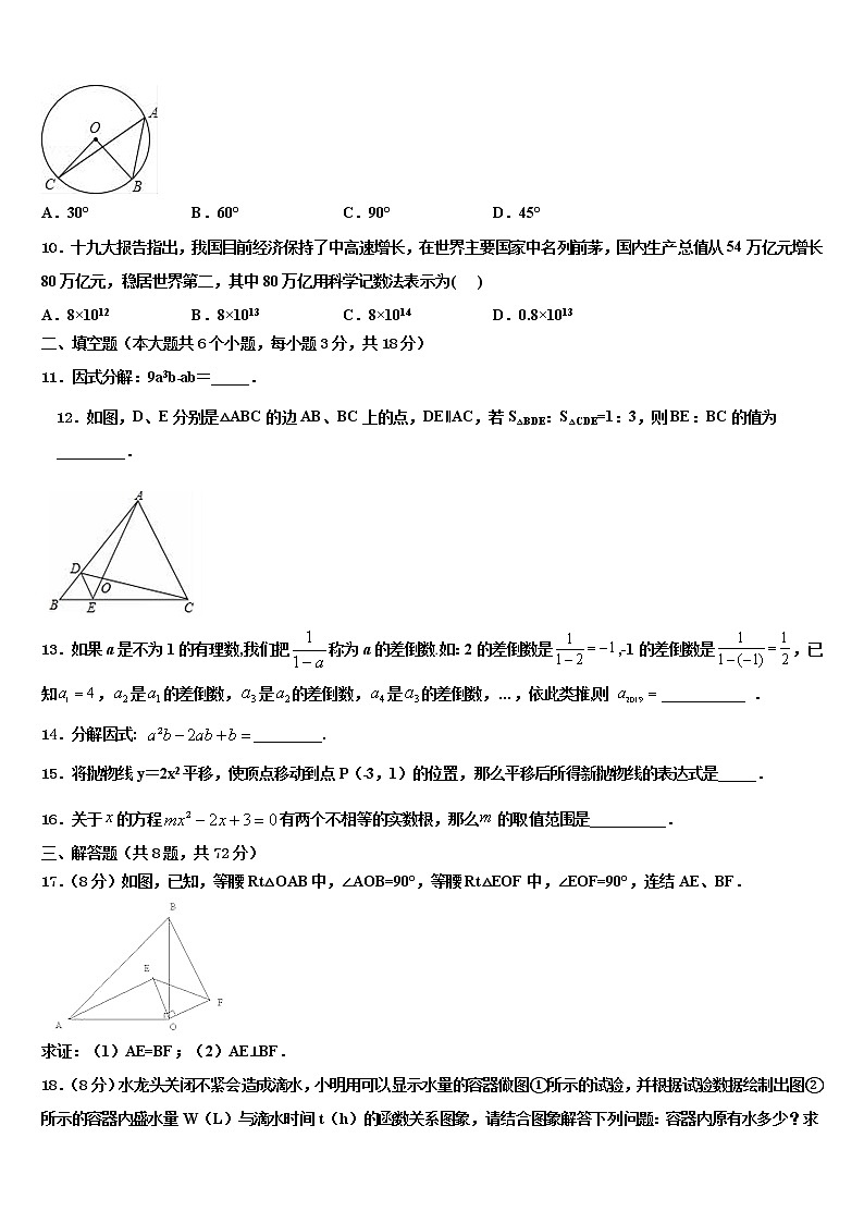2022年陕西省安康市旬阳县中考数学模试卷含解析第3页