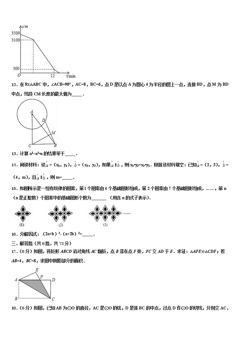 2022年浙江省富阳市新登镇中学共同体达标名校中考数学押题试卷含解析第3页