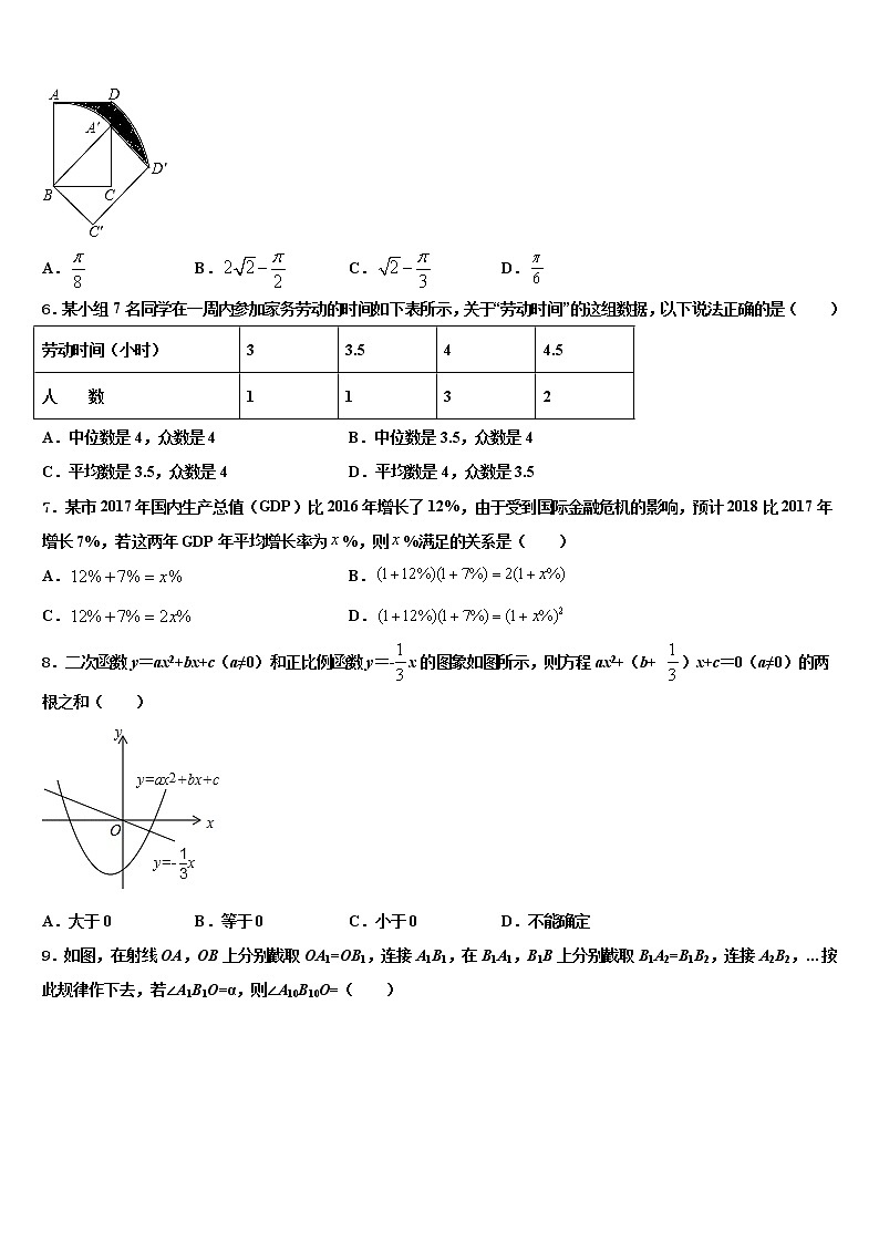 2022年天津市部分区（五区县重点中学中考适应性考试数学试题含解析第2页