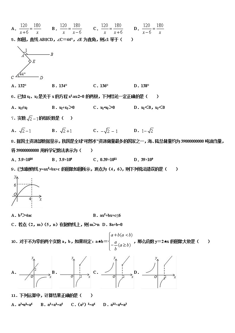 2022年四川省德阳市德阳市第五中学中考押题数学预测卷含解析第2页