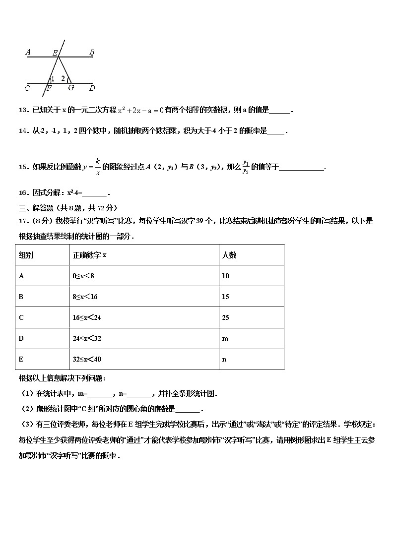 2022年四川省南充市嘉陵区中考数学最后冲刺模拟试卷含解析第3页