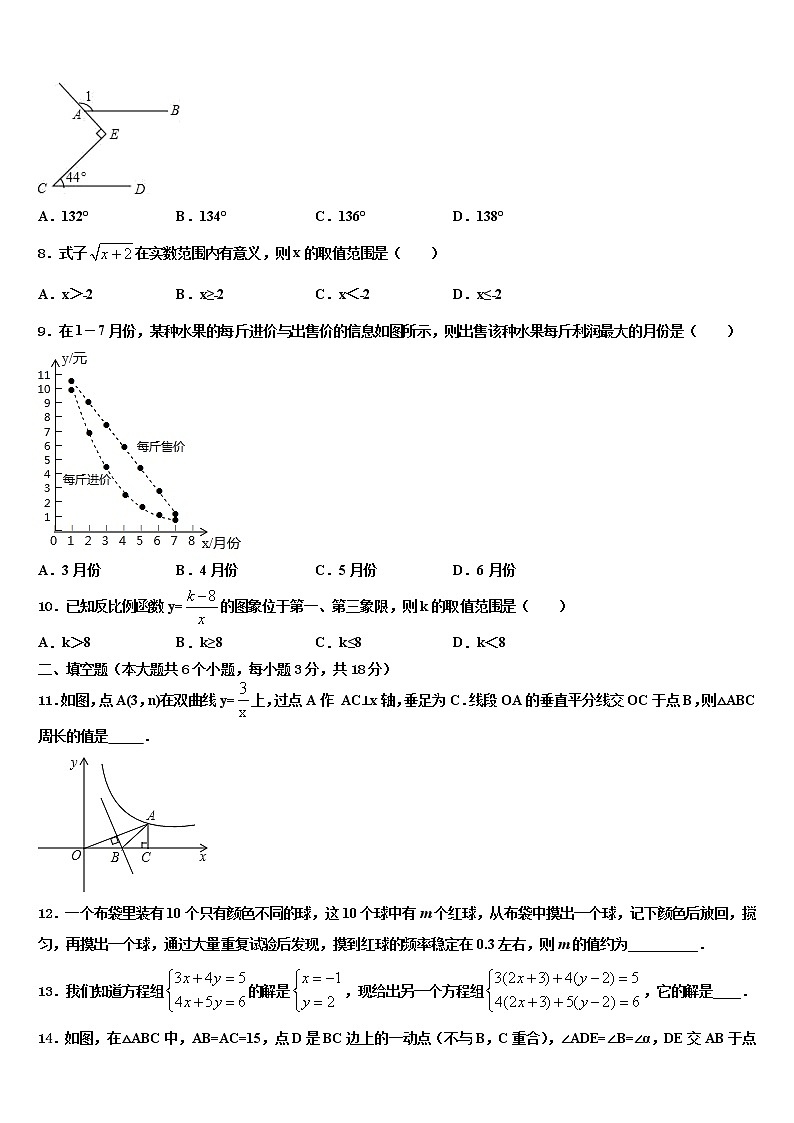 2022年上海浦东第四教育署中考数学模拟预测试卷含解析第2页